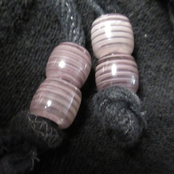 Old Navy Black Terry Cloth Shorts Sz S Elastic Waist Drawstring w/ Beads Pockets - Picture 11 of 11